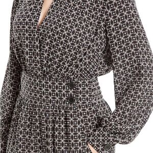 Elegant Black and White Patterned Jumpsuit